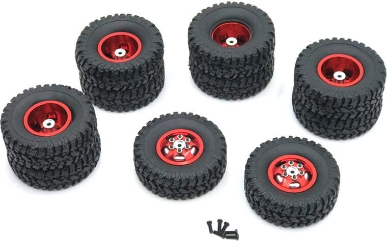 NONE Wheel Tires Rally Wheels For MN MN78 MN82 1/12 LC79 MN D90 D91 D96 99S WPL 1/16 C14 C24 Wheel Hub