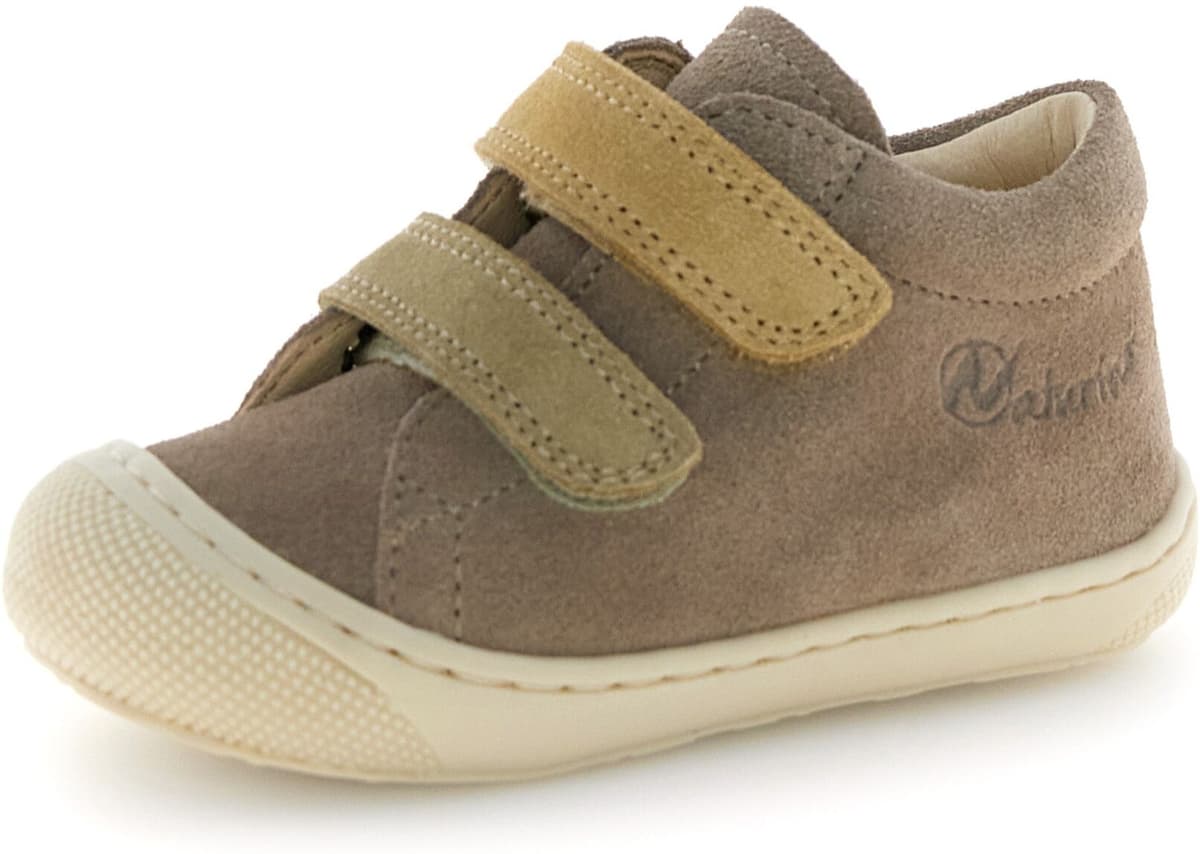 Lauflernschuh NATURINO "CORKEL VL", Jungen, Gr. 24, Leder, rot (sand), Veloursleder, Schuhe Lauflernschuh, Babyschuh, Klettschuh, Größenschablone zum Download