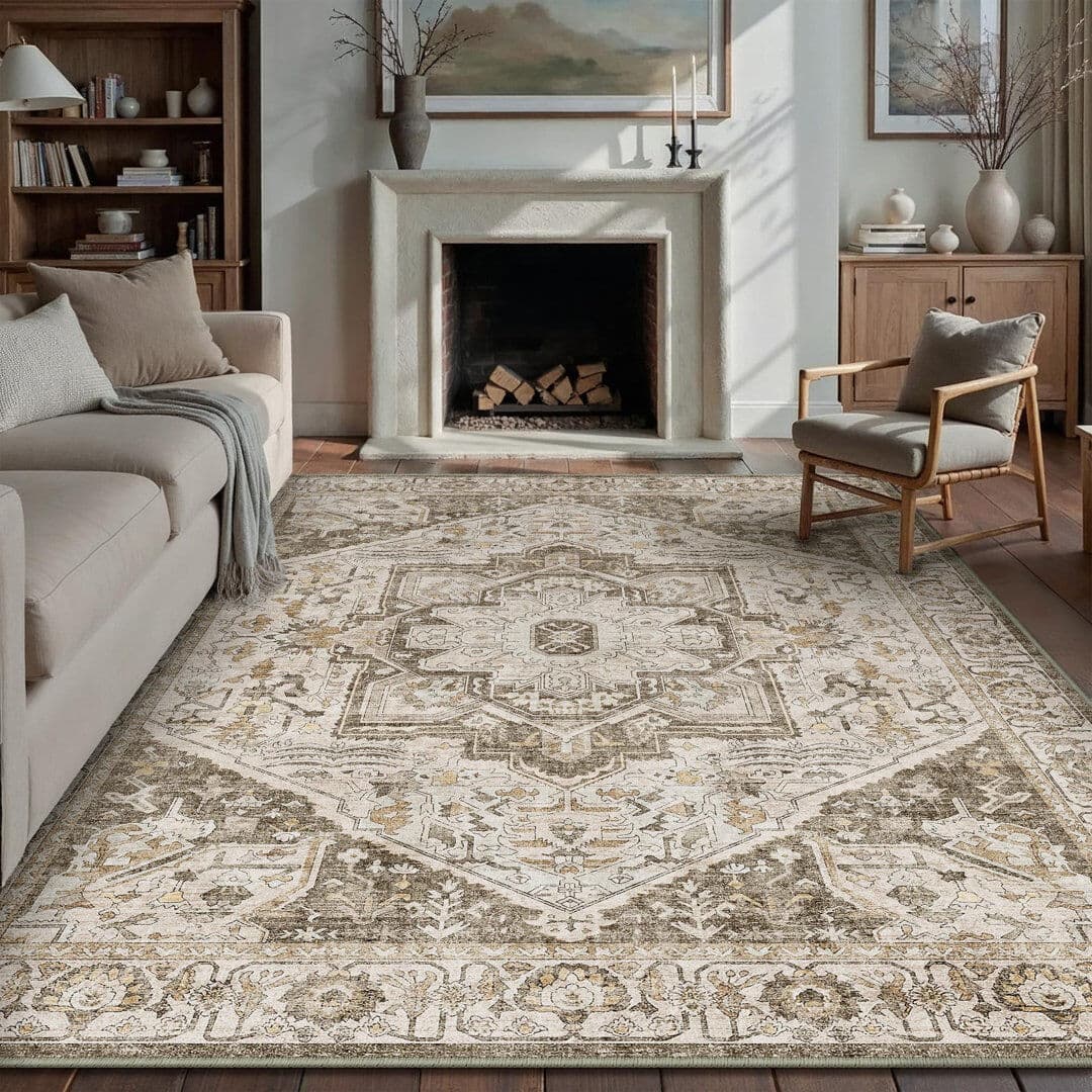 Latitude Vive Oriental Area Rug Brown Rectangle 200 x 300 cm