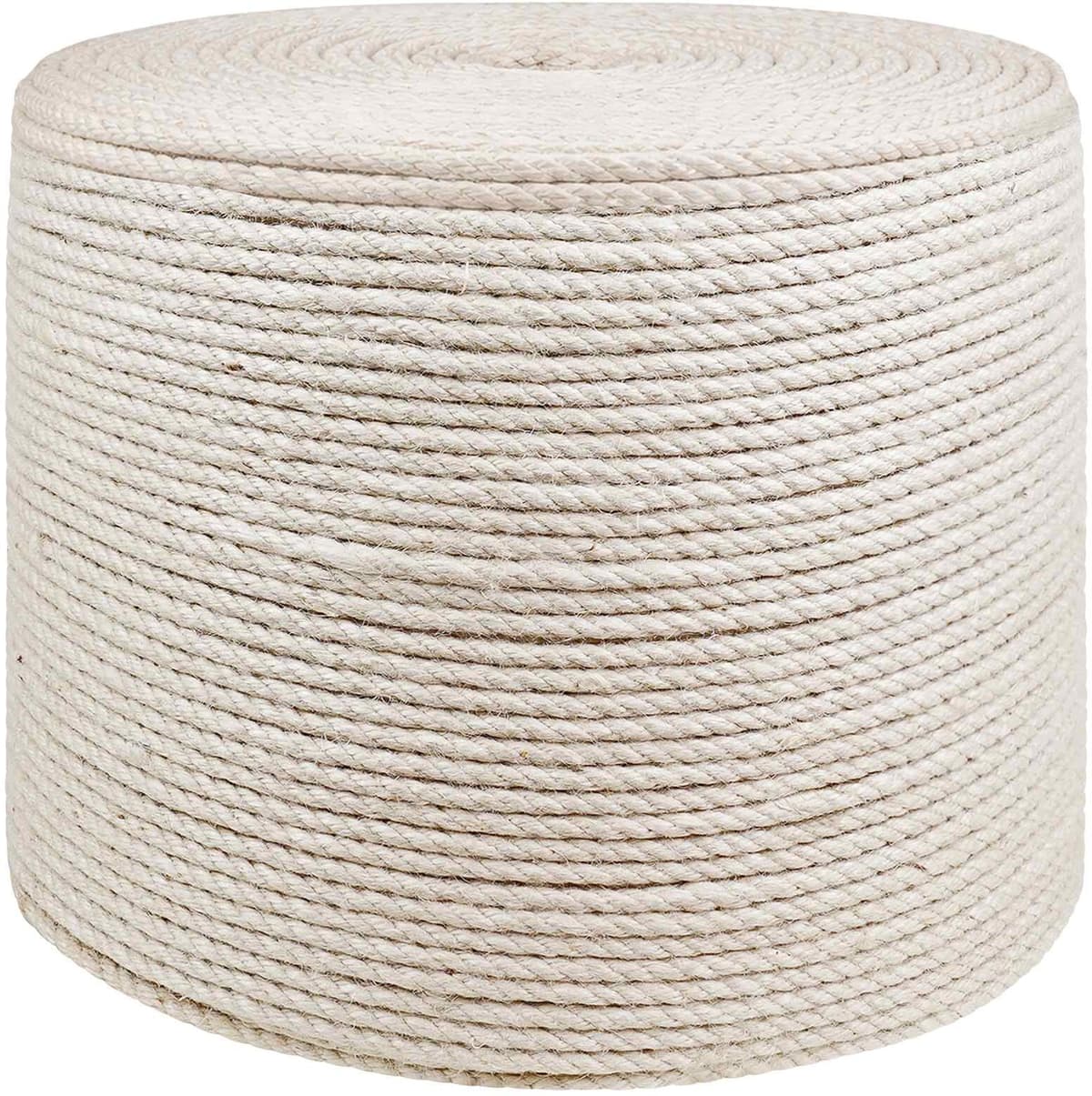 vidaXL Corde en Jute 80 mm 25 m Blanc Jute 100% Tossa