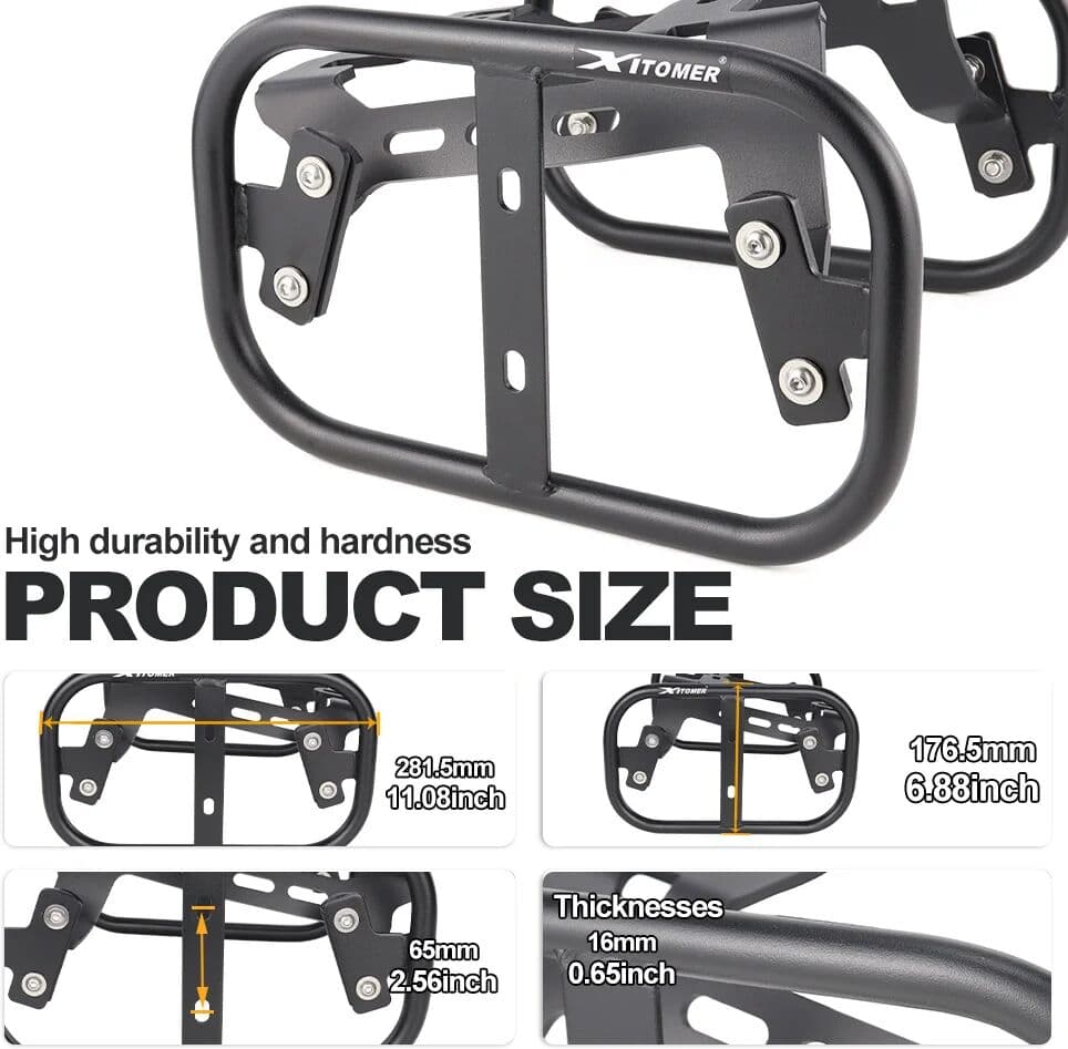 XITOMER Saddlebag Support Mount Brackets Pannier Rack For Honda NC700X NC750X DCT NC 700X NC 700 X NC 750X Motorcycle Side Luggage Racks