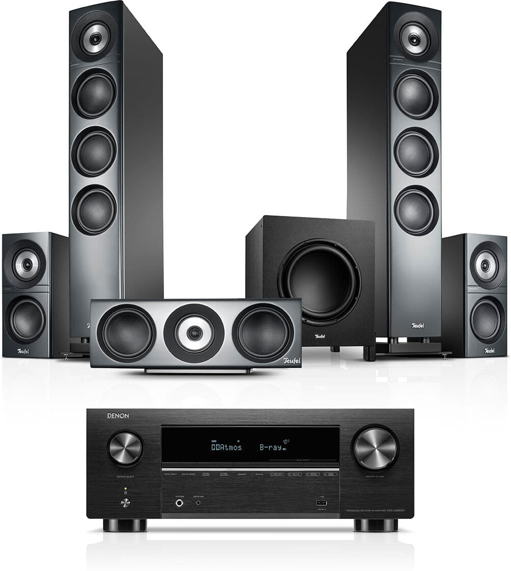 Teufel DEFINION 3 Surround + Denon X3800H  Anthrazit