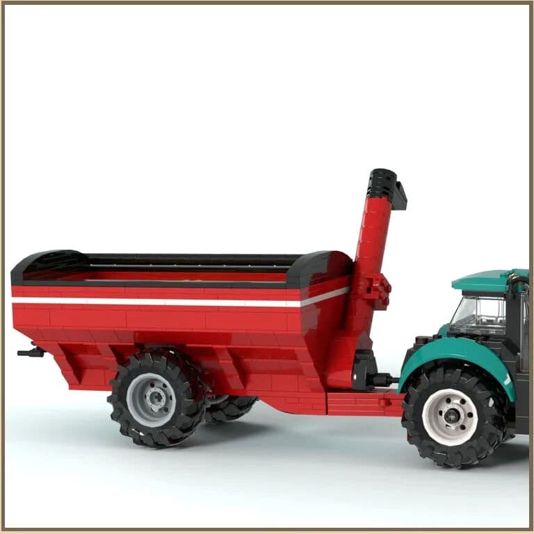 NONE City Tractor Expansion Pack MOC Bricks, Agricultural Machinery Extended Kit for Building Enthusiasts