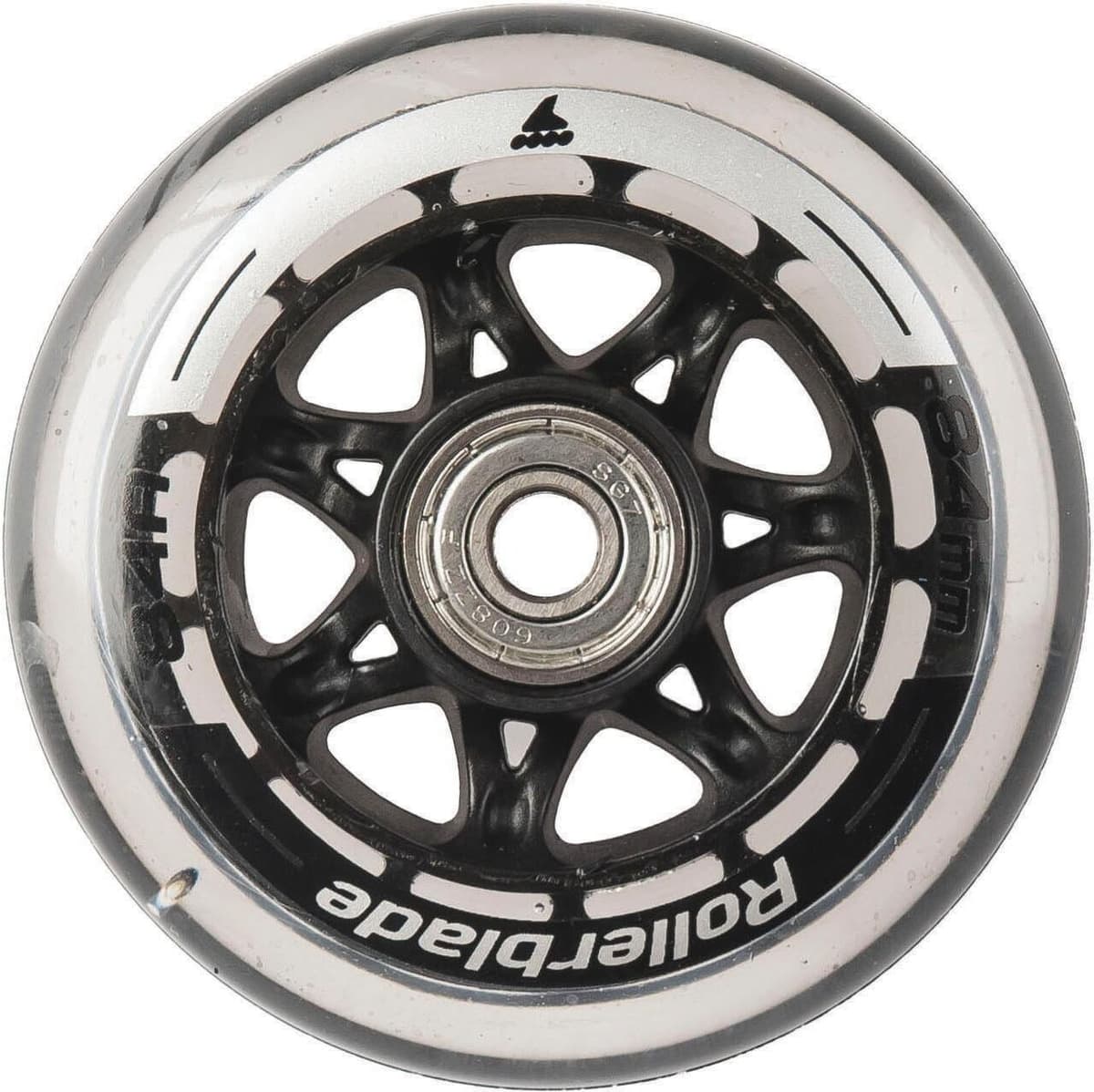 Inlineskates-Rolle ROLLERBLADE "Wheelki", grau (grau, schwarz), Räder, 8,4, Kunststoff, Inlineskates-Rolle grau, schwarz 8,4