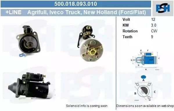 BV PSH 500.018.093.010 Starter