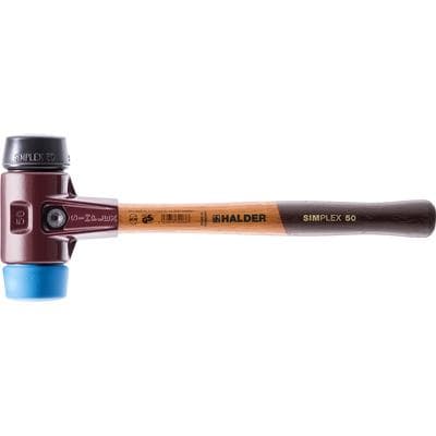 SIMPLEX-Schonhämmer, mit Stahlgussgehäuse und Holzstiel Ø=40 mm