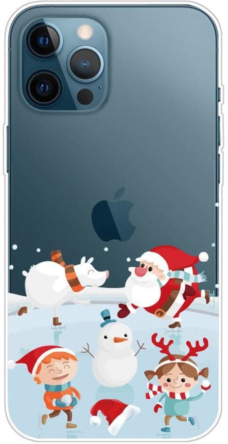 INCOVER iPhone 14 Pro Fleksibel Plastik Jule Bagside Cover - Sneboldkamp