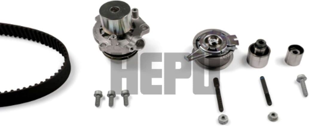 Hepu Set di distribuzione delle valvole (cinghia + puleggia + pompa del liquido) PK06690M