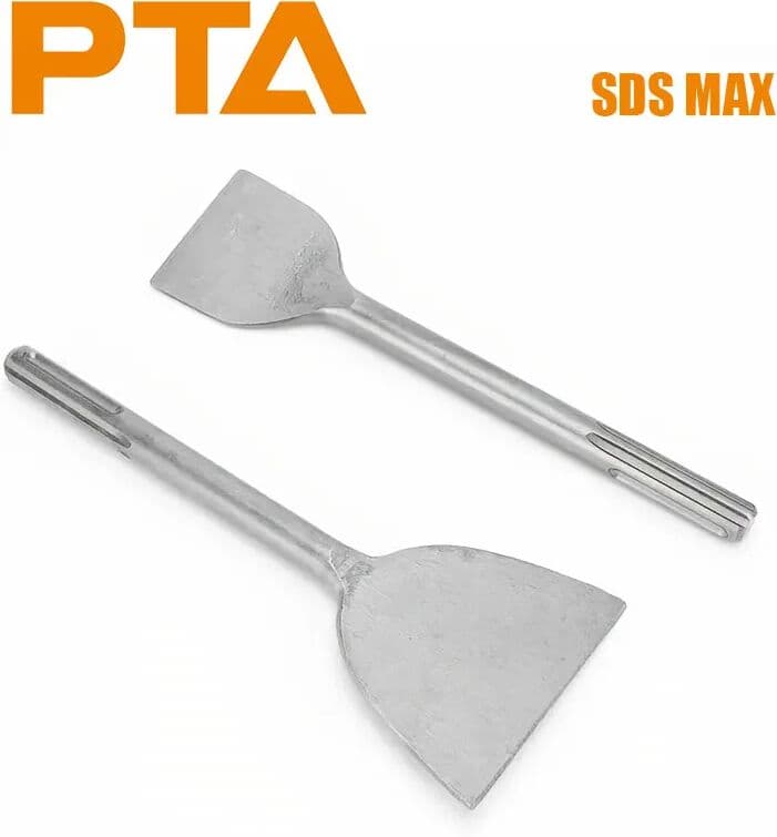 NONE SDS MAX Shank Slotting Flat Chisel Steel Silver Impact Drill Bit Wear-resistant High Hardness Electric Hammer Drill Bit
