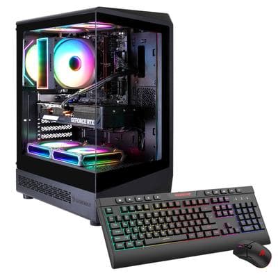 GAMEMAX Gaming-PC "VISTA COC AB 7531 AMD Ryzen 5 7500F RTX 5070 32GB DDR5 1TB SSD", schwarz, Microsoft Windows 11 Home (64 Bit), RTX 5070, 32 GB RAM 1.000 GB SSD, Desktop-PCs, Windows 11, DDR5 RAM