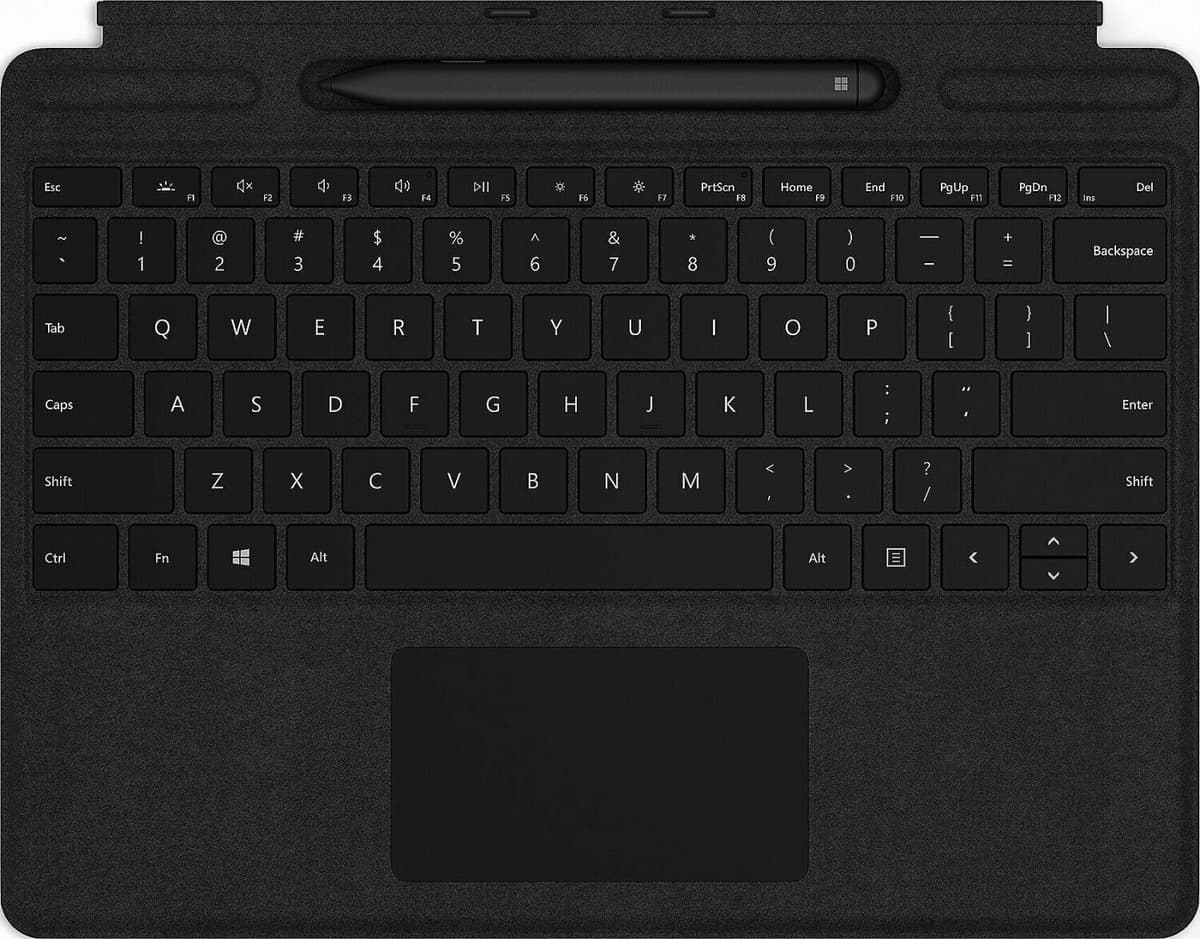 Microsoft Surface Pro X Type Cover   Stylus   Grå   US