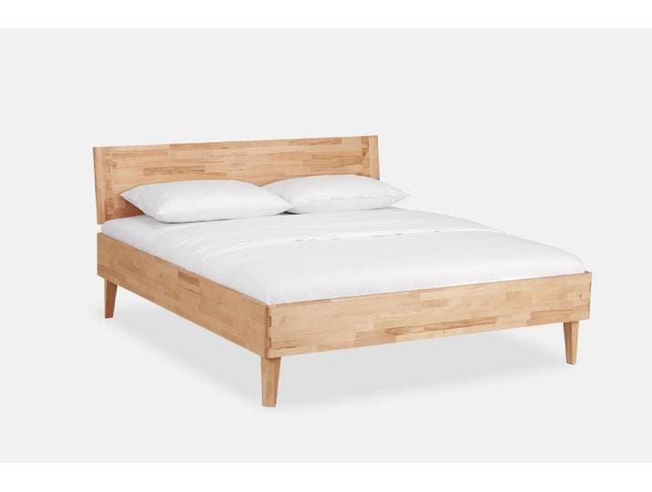 Holzbett massiv Atlanta , Kernbuche geölt , 90x220