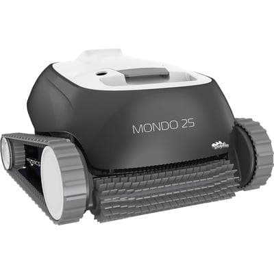 Poolroboter MAYTRONICS "Mondo 25", schwarz (schwarz, weiß), B:40cm H:25cm L:43cm, Materialmix, Poolbodensauger, für Boden-/ Wandreinigung