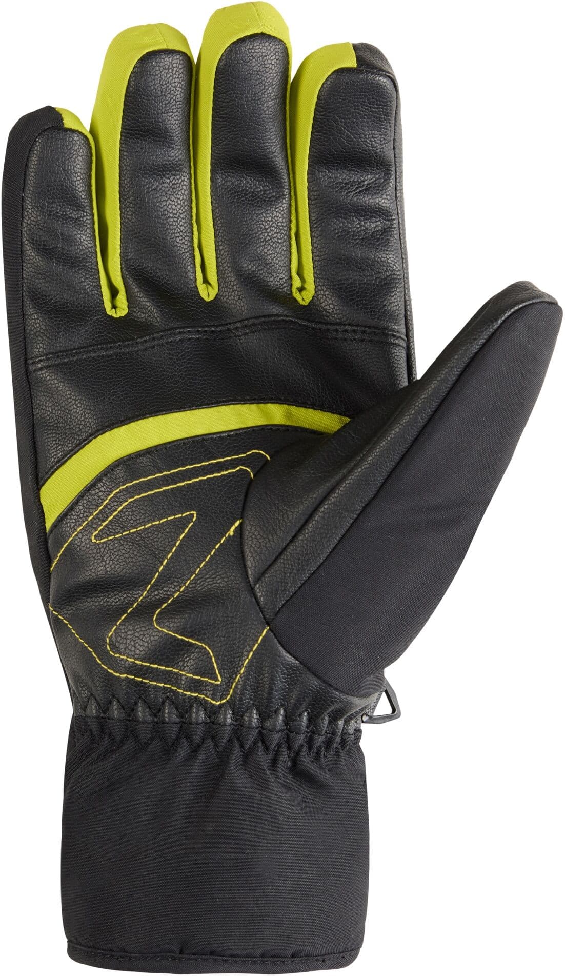 Skihandschuhe ZIENER "GALISO-Z GTX + GORE PLUS", Herren, Gr. 9.5, schwarz (schwarz.electric grass), Polyester, Handschuhe Skihandschuhe schwarz.electric grass 9.5