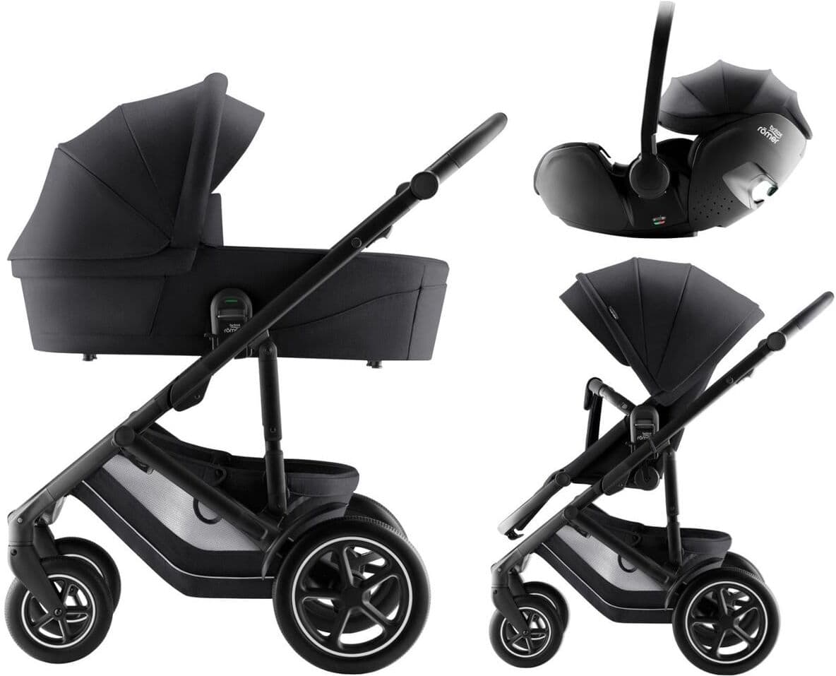 Britax Smile 5Z Barnevogn med Bilstol Baby-Safe Pro - Style Carbon Black