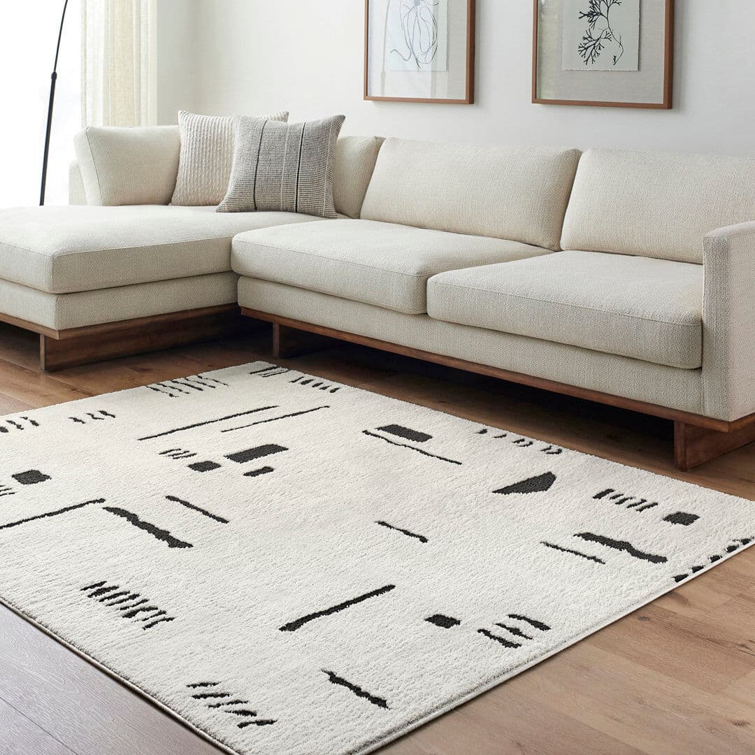 Natur Pur Hurley Rectangle 200 cm x 275 cm Striped Area Rug Cream Rectangle 200 x 275cm