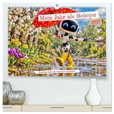 Mein Jahr als Roboter. Eine Reise durch die deutschen Jahreszeiten. (hochwertiger Premium Wandkalender 2027 DIN A2 quer), Kunstdruck in Hochglanz