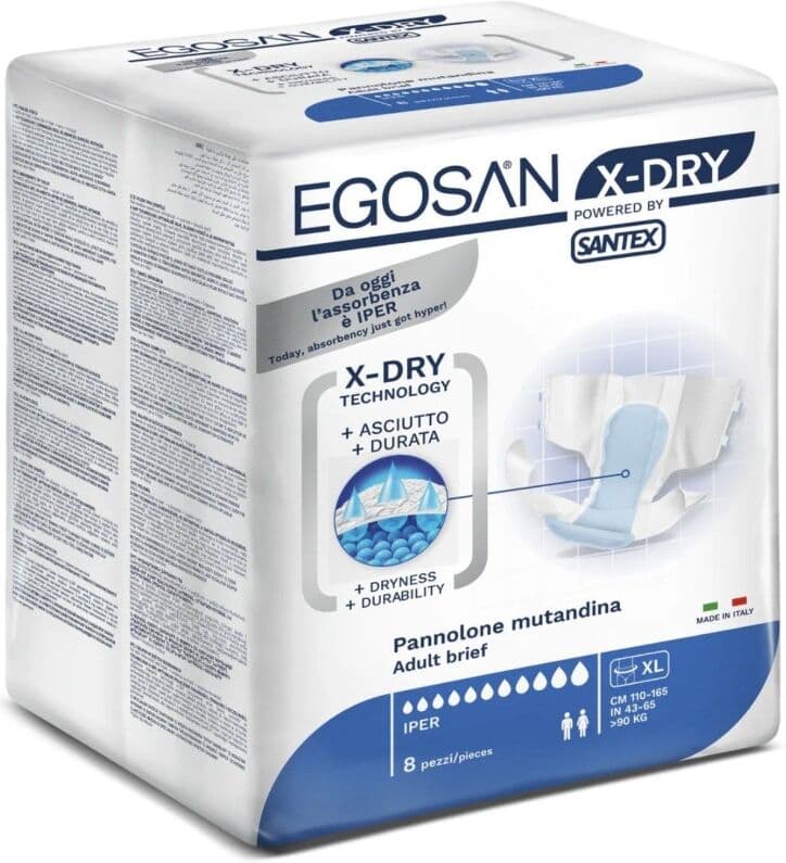 Egosan Slip X-Dry XL - 6 paquets de 8 protections