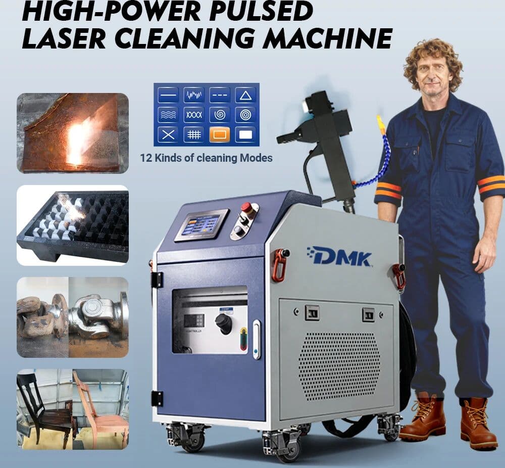 NONE 1000W Pulse Laser Cleaning Machine  Upgraded High Efficiency Cleaning Head Does Not Damage Substrate Effective Paint