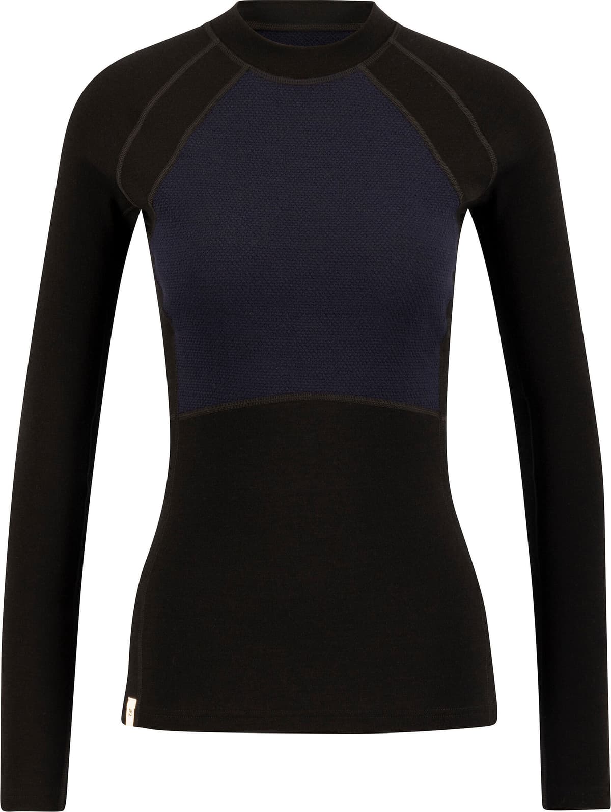 Ulvang Women's Peak Map Crew Baselayer Black/Navy Blue, XS