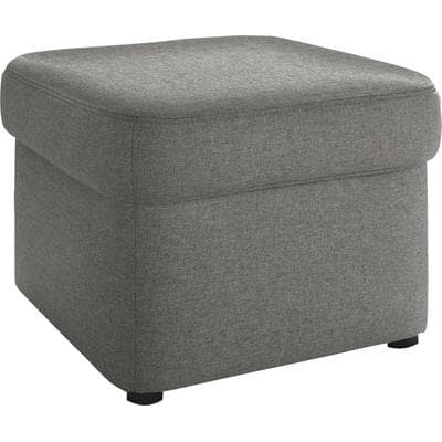 Polsterhocker DOMO COLLECTION "SARAFINA 61x61 cm, hochwertig und komfortabel", grau (steelgrau), B:61cm H:40cm T:61cm, Microfaser PRIMABELLE (100% Polyester) / Struktur (90% Polyester; 10% Polyacryl);Luxus-Microfaser (92% Polyester, 8%...