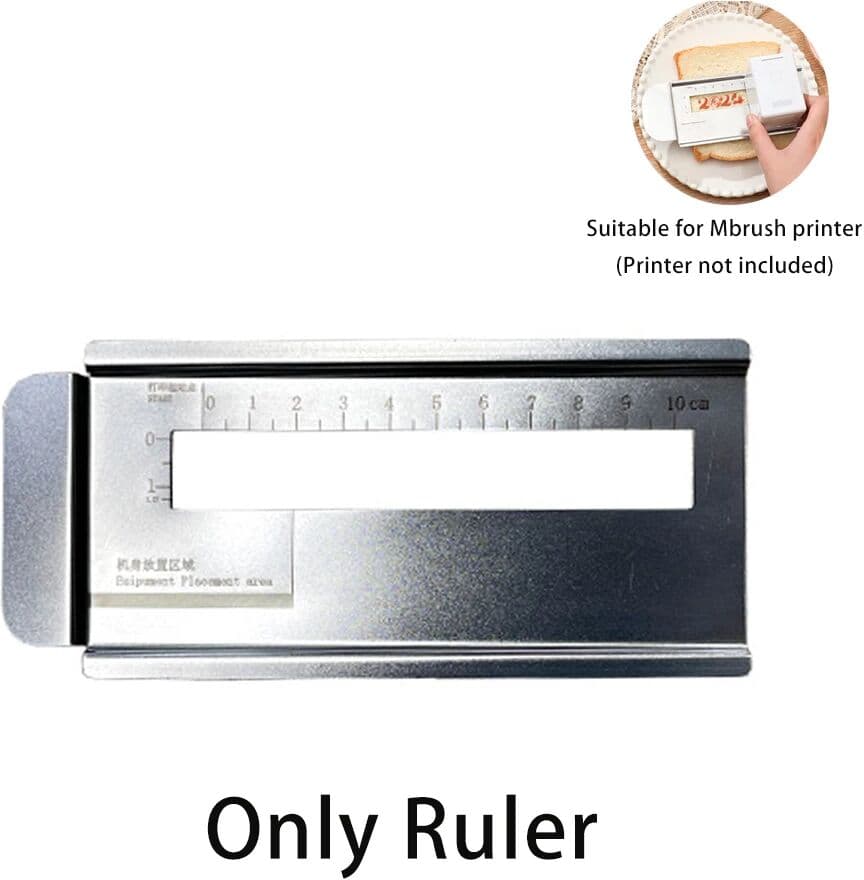 T7SAWA Mbrush Handheld Printer Inkjet Printer Stainless Steel Ruler Baffle Stainless Steel Ruler Baffle for Printing Pen Auxiliary Tool