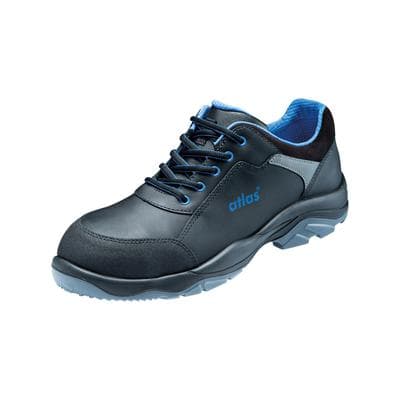 Sicherheitsschuh ATLAS SCHUHE "Sicherheitsschuhe Atlas Alu-Tec 565 XP" Gr. 44, schwarz (schwarz, blau), 44, Obermaterial: 100% Rindsleder Leather cow., Schuhe