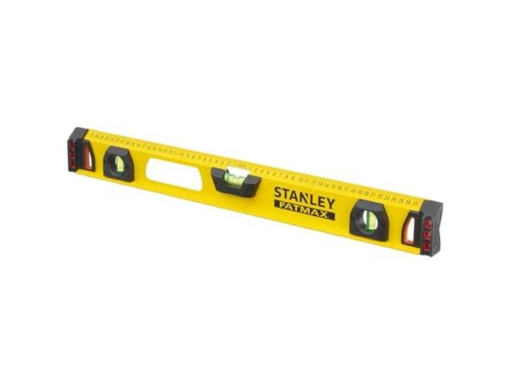Stanley FatMax I-profiel waterpas II (60 cm lengte, 2 verticale libellen/1 horizontale libel, aluminium) 1-43-553, geel, zwart