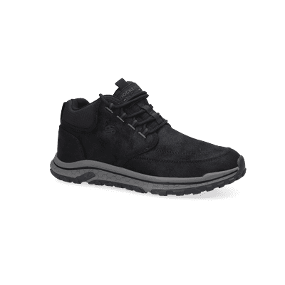 Sneaker DOCKERS BY GERLI, Herren, Gr. 47, Textil, schwarz, Lederimitat, Textil, Schuhe Sneaker, Outdoorboots, Schnürboots mit Profilsohle, Leichtgewicht