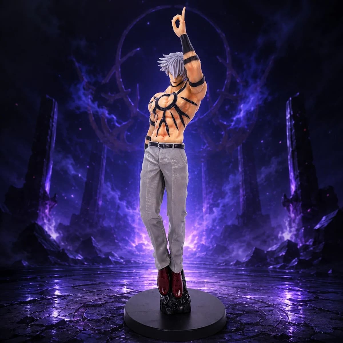 Orochi Figure, Kof,the King of Fighters, Anime Figure, Anime Merch Gift for Friends Birthday, Hot-Blooded Anime Character Statue