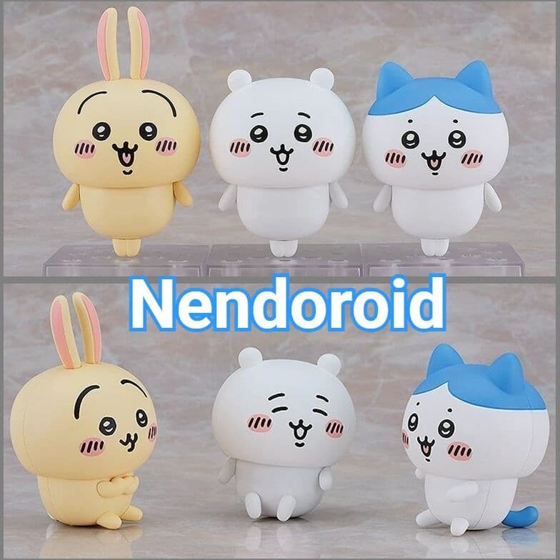 Bandai HOT SALE Anime Chiikawa Nendoroid 2167 Usagi 2168 Hachiware 2169 Desktop Decoration Ornament Toy Collectable Action Figures Gift