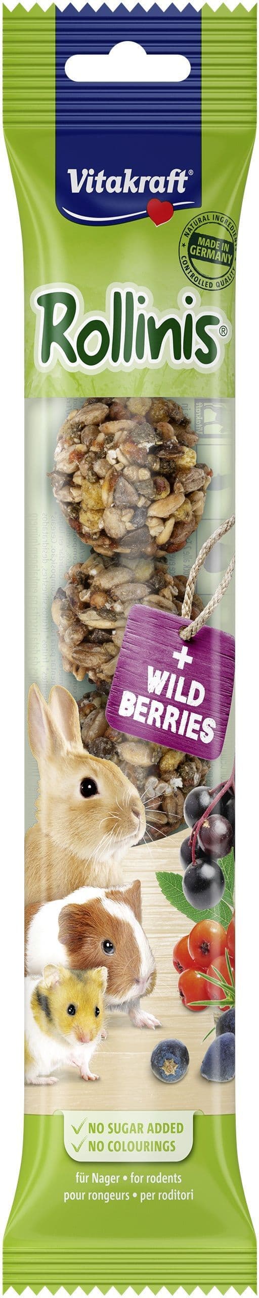 Vitakraft - Rollinis Wildberry for rodents 40g (25728)