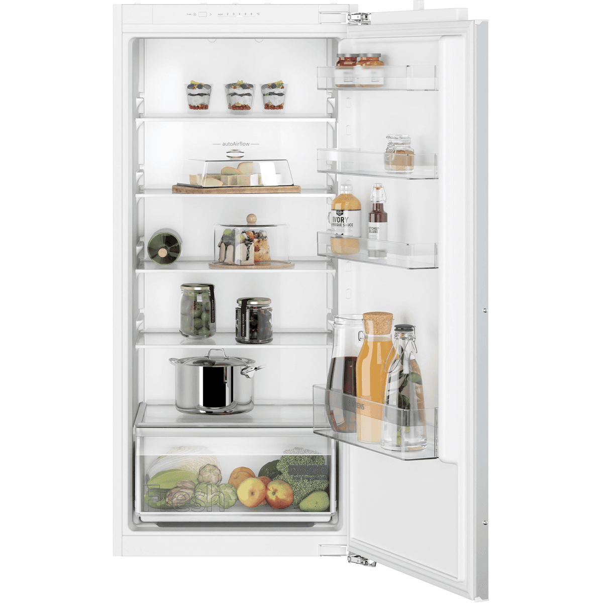 Siemens Einbau-Kühlschrank ohne GF KI41R2FE1 122,5x56cm Flachscharnier/E