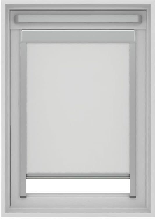 TRENDIY Tenda a rullo oscurante cordless Lucernario Oslo bianco 78x140 cm