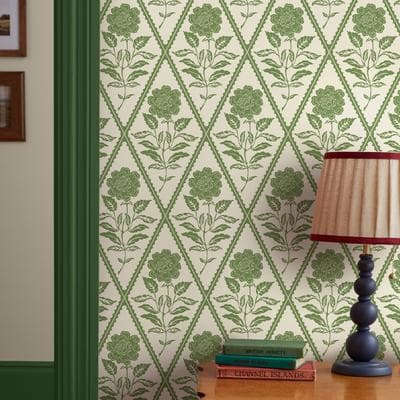 Vliestapete JOULES "Juliette Floral", grün, H:10m L:10m, Vlies, Tapeten, Design Tapeten