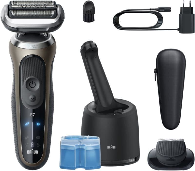 Braun Series 7 72-C7200cc Elektrische Scheerapparaat met reinigings- en oplaadstation Gold 1 st