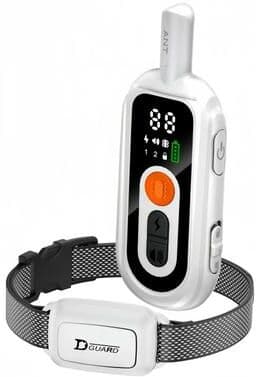 Inspired Finds YHLC Smart Anti Bark Dog Training Collar Rechargeable Bark Stop Collar For Small To Large Dogs white