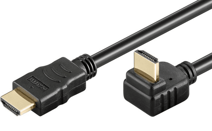 MicroConnect Hdmi 2.0-Kabel, 270° Vinklet, 1m, 1 Stykk, Sen-W128609275 Svart