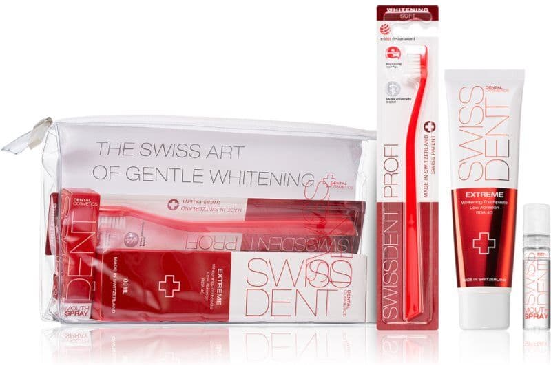 Swissdent Extreme Promo Kit Σετ οδοντιατρικής φροντίδας για απαλή λεύκανση και προστασία σμάλτου