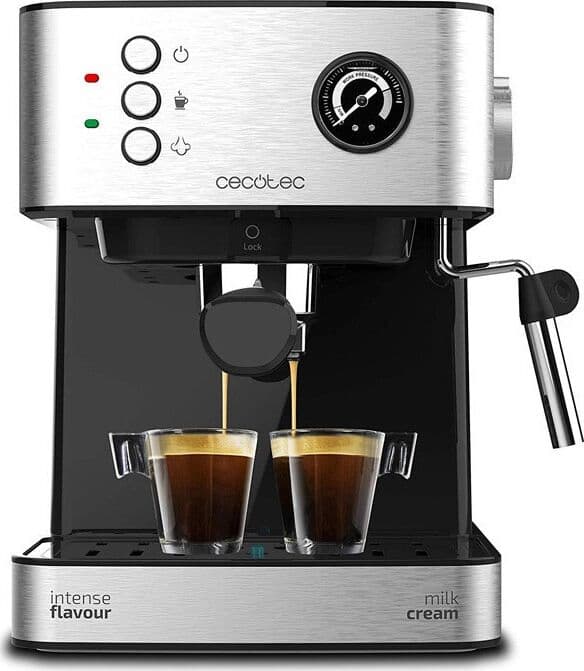 Cecotec Express Power Espresso 20 Μηχανή Espresso 850W Πίεσης 20bar Ασημί 1556