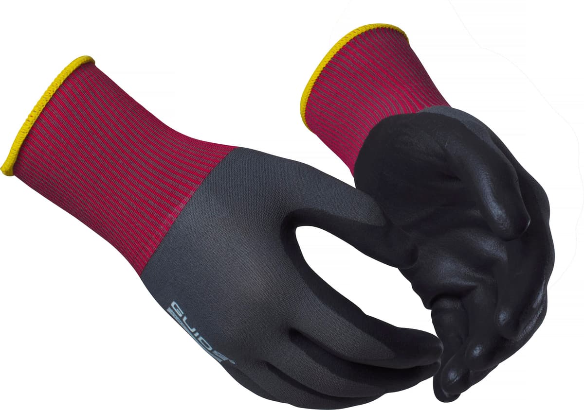 Guide Gloves Handske 9501, Nitrildopp, Oljegrepp, Touch