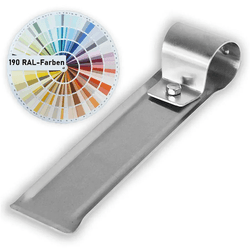 Schneestopper für Rohre bis  Ø34mm, Schraub-Montage, anthrazit, 85 mm L