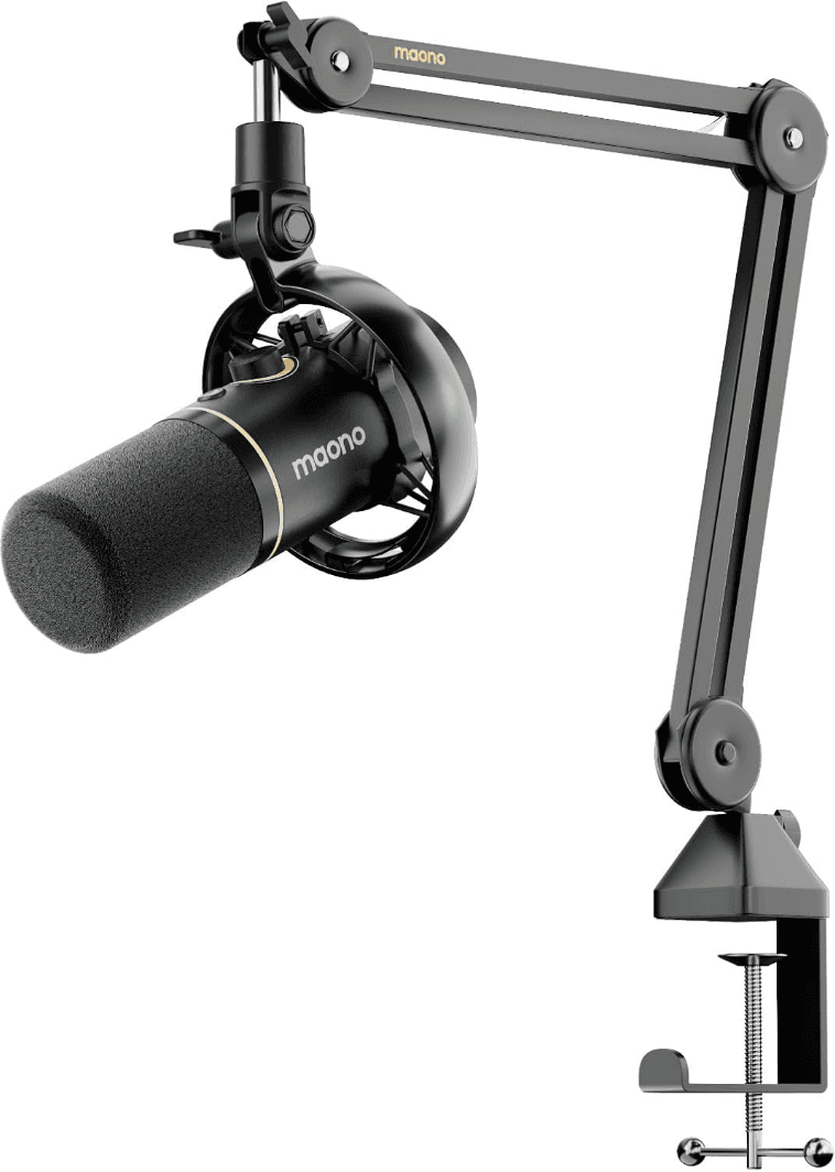 Maono Pd200ws - Trådløs Mikrofon Med Mikrofonarm - Svart