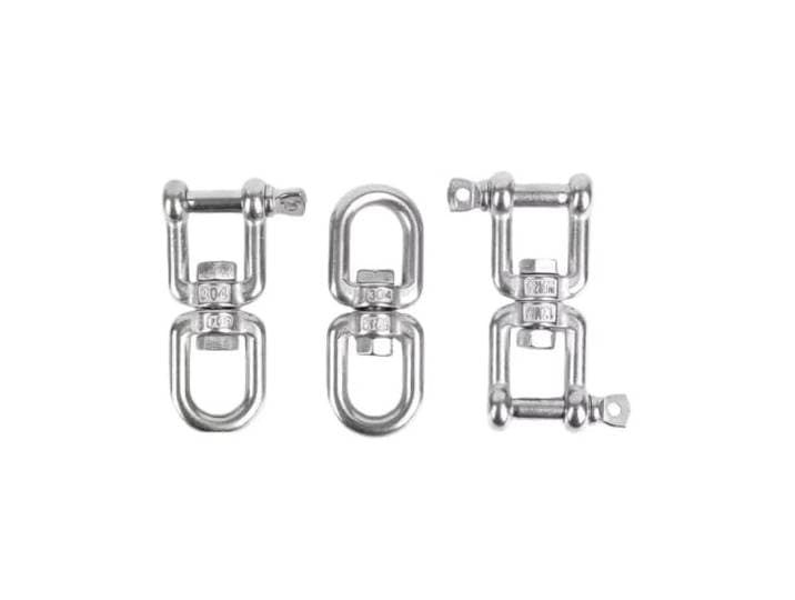 Doppelendiger drehbarer Ösen-Haken-Ring-Anschluss 304 Edelstahl 8-förmiger Schäkel-Rotationsring(M16(XX-Type))