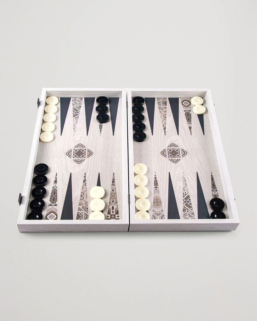 Manopoulos Wooden Creative Moroccan Mosaic Backgammon