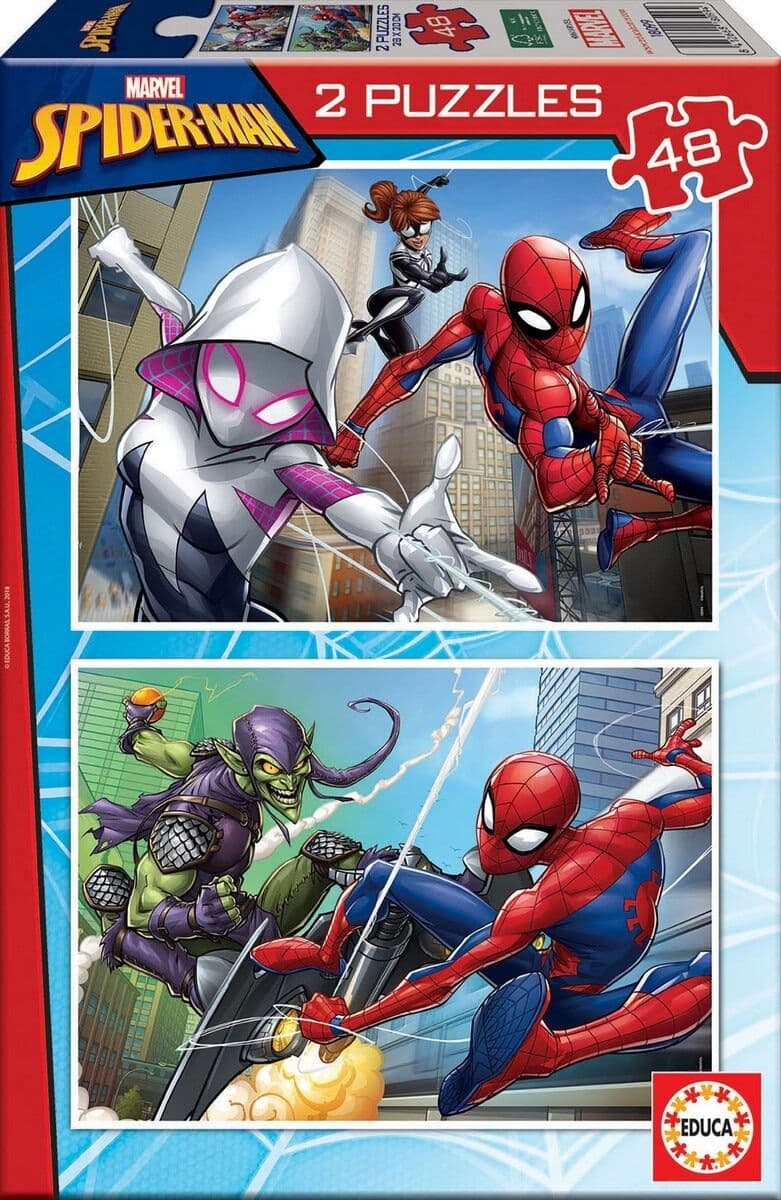 Educa Borrás Puzzles 2x48 SpiderMan Marvel Educa Borras.