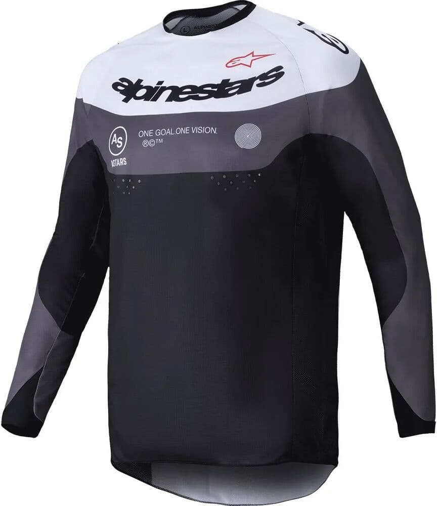 Alpinestars Maillot De Manga Larga Pro-dura Black / Magnet White L