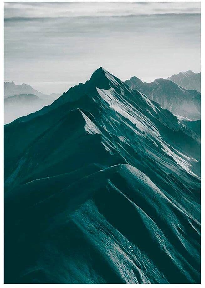 Bild KOMAR "Mountain Top", bunt (farbe bild(er): bunt), B:50cm H:70cm, Holz, Papier, Bilder, Bild, Wandbild zur Dekoration - ohne Rahmen farbe bild(er): bunt B/H/T: 50cm x 70cm, Natur, 1 Stk.