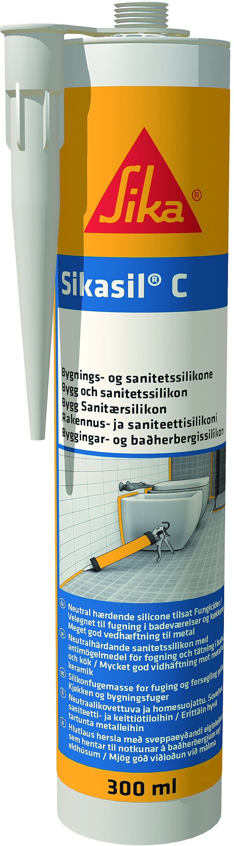 Våtrum- &amp; byggsilikon, Sikasil-C