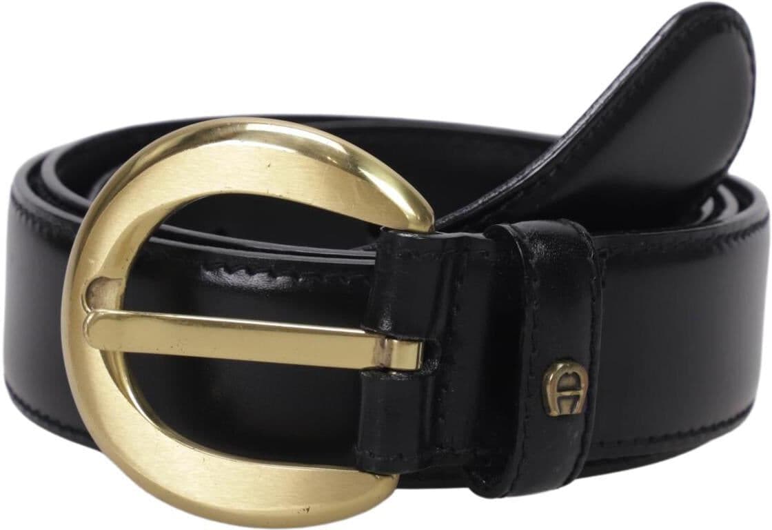 Aigner Damen Gürtel, Schwarz, Gr. 85, kein / Etikett - Second Hand